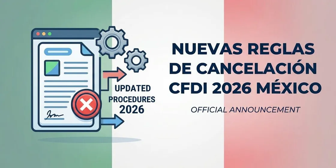 Nuevas reglas para cancelar CFDI en 2026