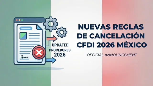 Nuevas reglas para cancelar CFDI en 2026